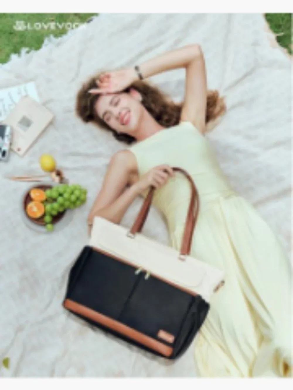 Insulated Lunch Tote Bag with Laptop Compartment, Waterproof Polyester, Leak